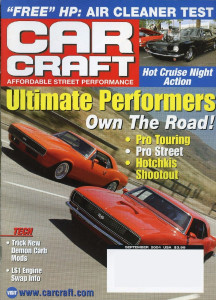 CAR CRAFT 2004 SEPT - 8sec STREET CAR, BOSS 302, SSR